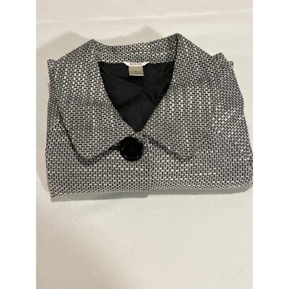 Christopher & Banks Women's Size XL Black & White Tweed Jacket/Blazer - Picture 8 of 8